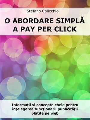 cover image of O abordare simplă a Pay Per Click